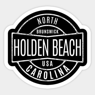 Holden Beach, NC Summertime Vacationing Vintage Badge Sticker